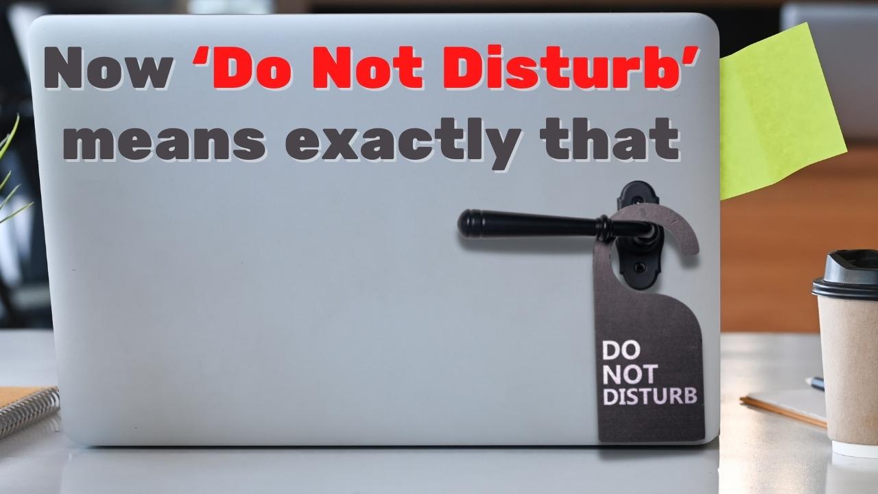 Do not disturb thumbnail